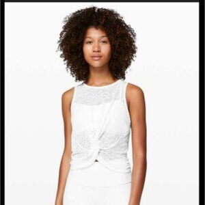 lululemon athletica Classic White Twist Tank Top